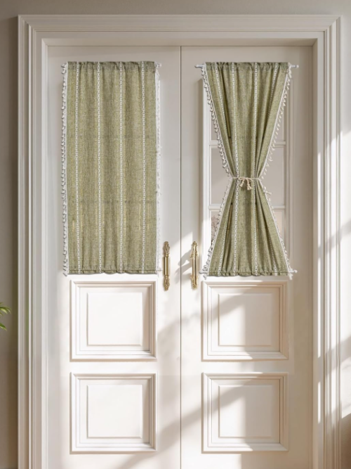 Blackout Front Door Privacy Drapes Energy Saving Thermal Insulated Door Coverings