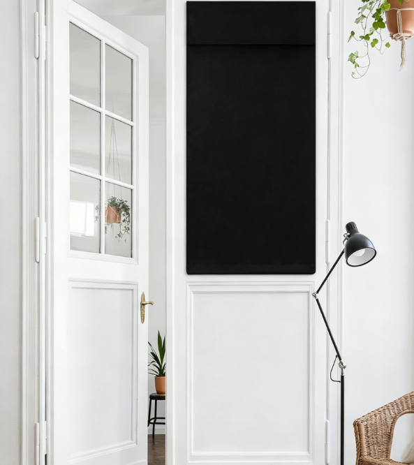 Blackout Tie Up Door Drapes Privacy Thermal Insulated Covering for Classroom and Entryway