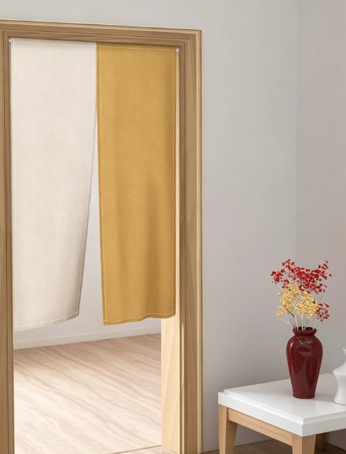 Pleated Linen Sheer Front Door Drapes Light Filtering Decorative Privacy Coverings