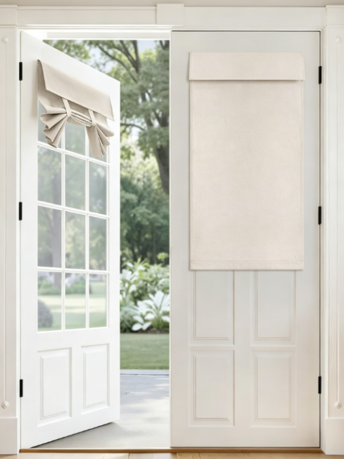 Lace Front Door Drapes Semi Sheer Floral Privacy Panels for Patio Glass Doors