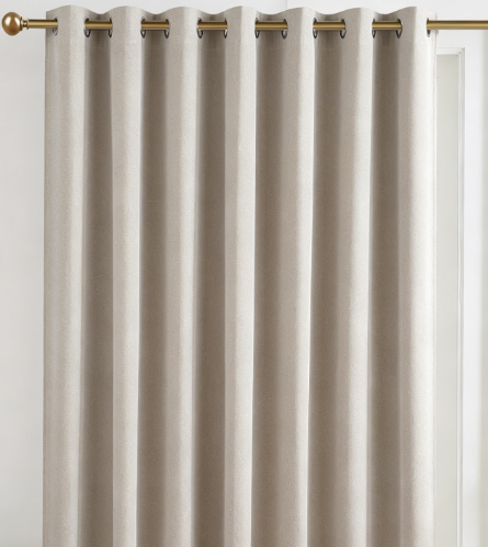 Linen Textured Sheer Doorway Drapes Light Filtering Privacy Coverings for Entryways - Image 2