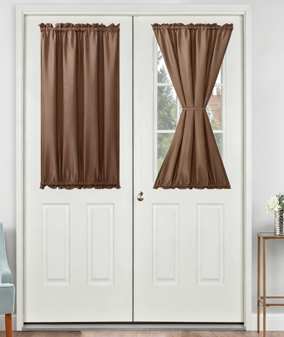 Front Door Curtain — Rod-Pocket Privacy Screen for Glass Doors - Image 2