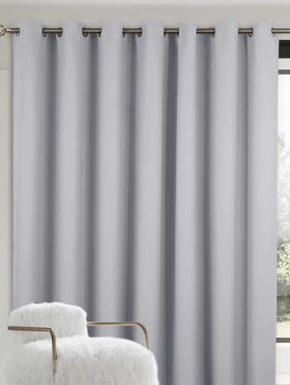 Linen Blackout Sliding Door Drapes Thermal Insulated Privacy Coverings for Patio Entry - Image 2