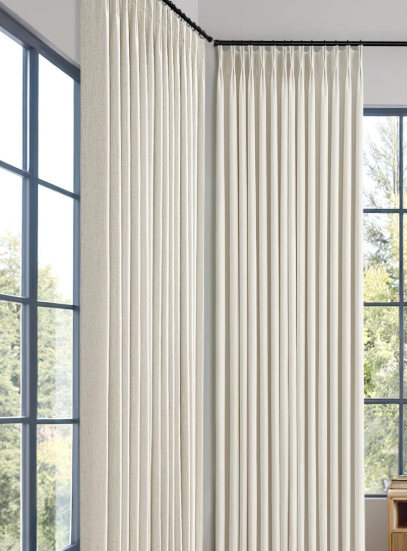 Pinch Pleat Blackout Patio Door Drapes Thermal Insulated Decorative Privacy Coverings - Image 2
