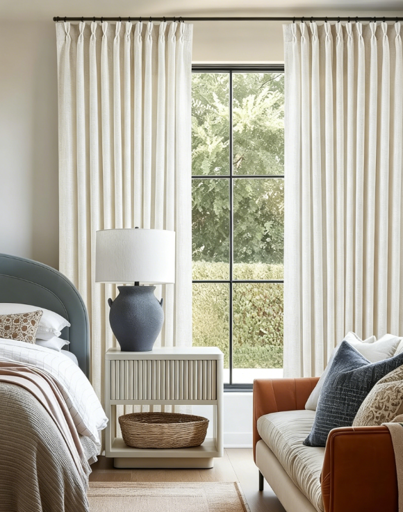 Soft Velvet Pinch Pleat Thermal Insulated Door Drapes Heavyweight Privacy Coverings